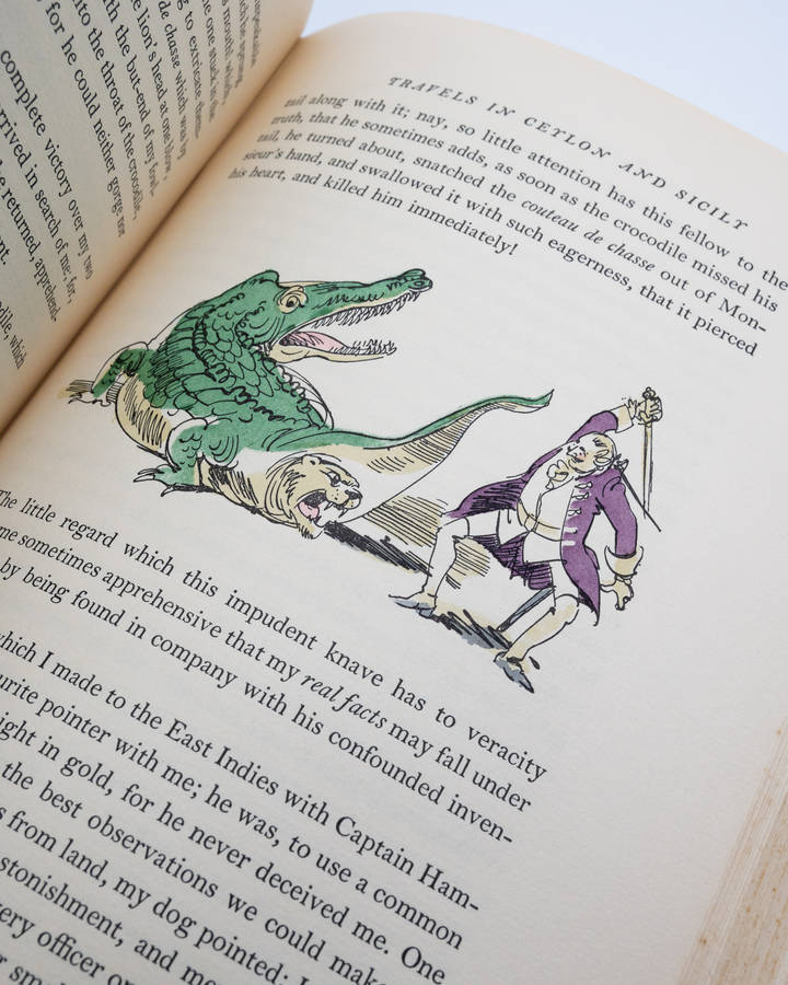 The Singular Adventures of Baron Munchausen by Others, Rudolph Raspe and - Signed by Illustrator Fri