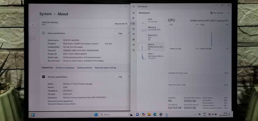 Nvidia Rtx 3050Ti_Gaming Lenovo Laptop_16GB RAM_Ryzen 5600H_120Hz FHD IPS Display