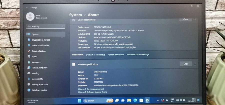 Lenovo E14_11th gen i5_512GB SSD_FHD 1920x1080