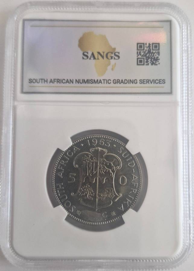 1963 Scarce South Africa 50c Pattern Graded MS63 Hern A19