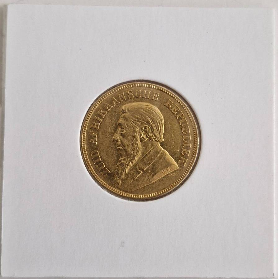 1892 ZAR Kruger Pond Double Shaft ungraded AU