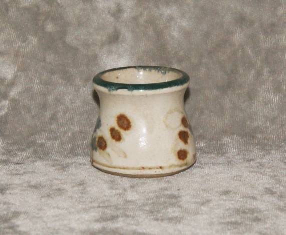 Stoneware "Old Nick" glazed pottery vase