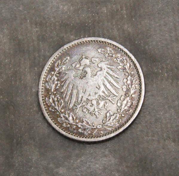 1905 Half Mark A mint mark (90% silver) XF