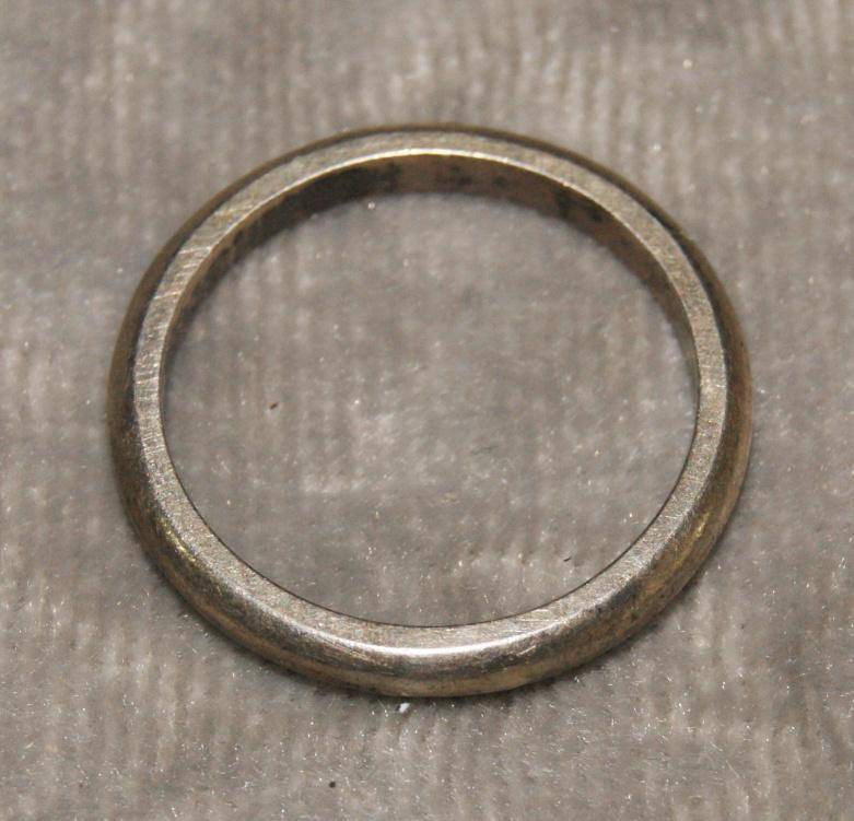 Unmarked silver ring