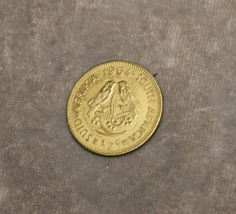 1964 1/2c South Africa coin UNC @ crazy low R1 start