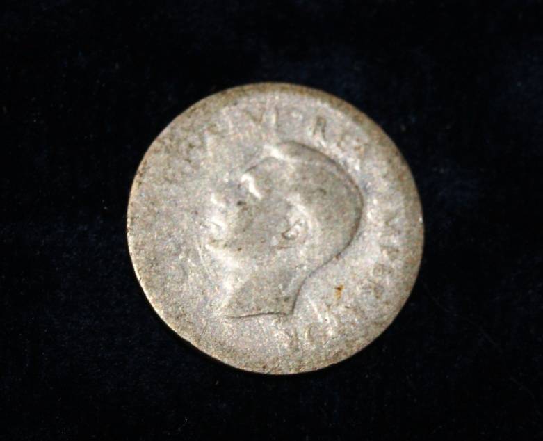 1943 3 Pence (3D) Tickey (80% Silver)