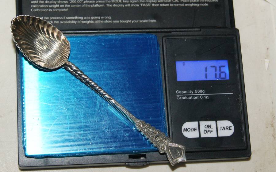 Pair of Hallmarked Silver Birmingham 1913 Teaspoons (17.6g) @@@ CRAZY LOW R1 START