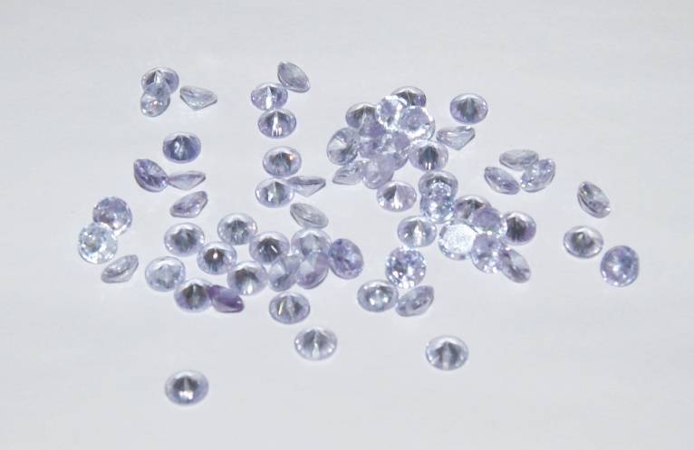Light Purple 1.2ct gem quality round cut amethyst stones (bid per stone)