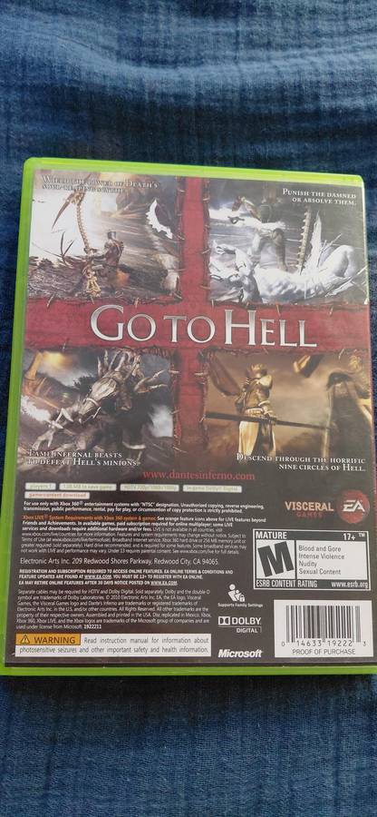 Dante's Inferno Xbox 360 (NTSC)