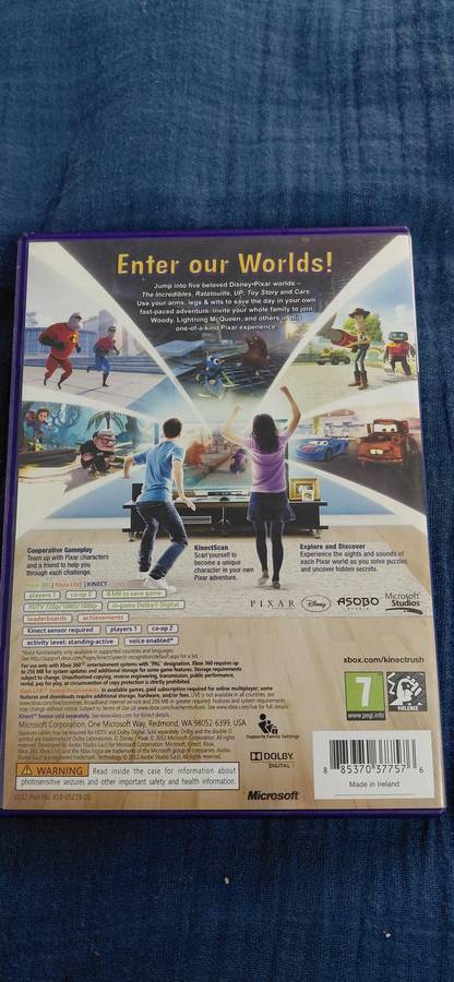 A Disney Pixar Adventure: Kinect Rush! Xbox 360 (PAL)