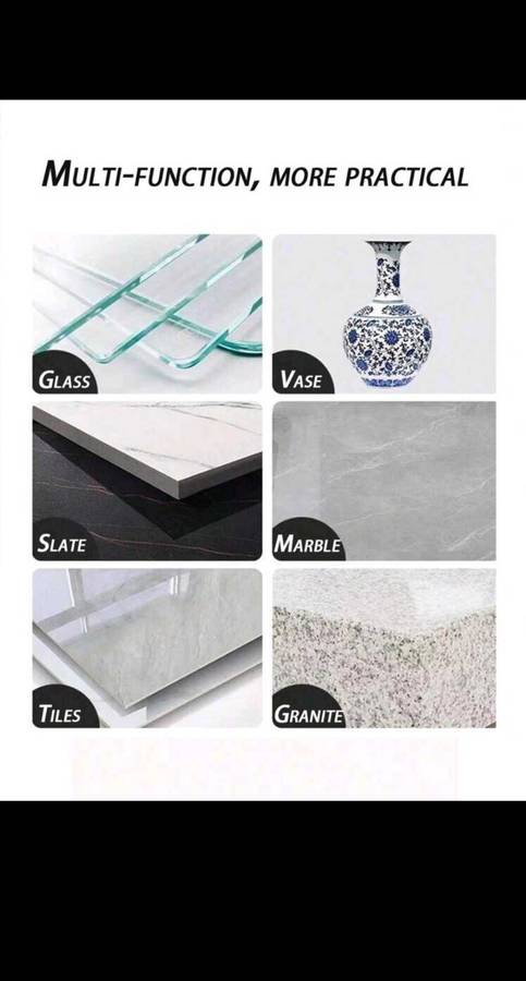 4-Inch Stone Ceramic Perforated Wide Rock Slab Cutter Knife, 100mm Slate Flat Grinder Cutting Blade