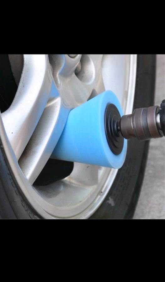 1pc Cone Car Wheel Polishing Sponge