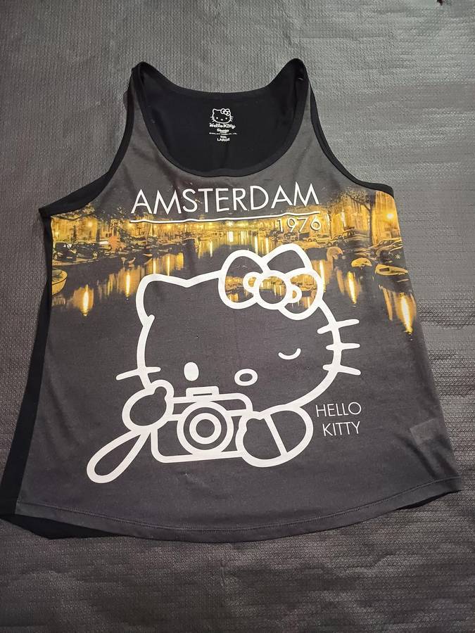 Ladies Pjs Top Hello Kitty (Size L)