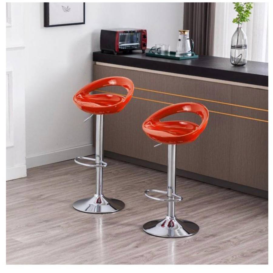 Bar Stools - White,Red and Orange available - Please advise colour - Demo/Displayed Units !!!!!!!!!