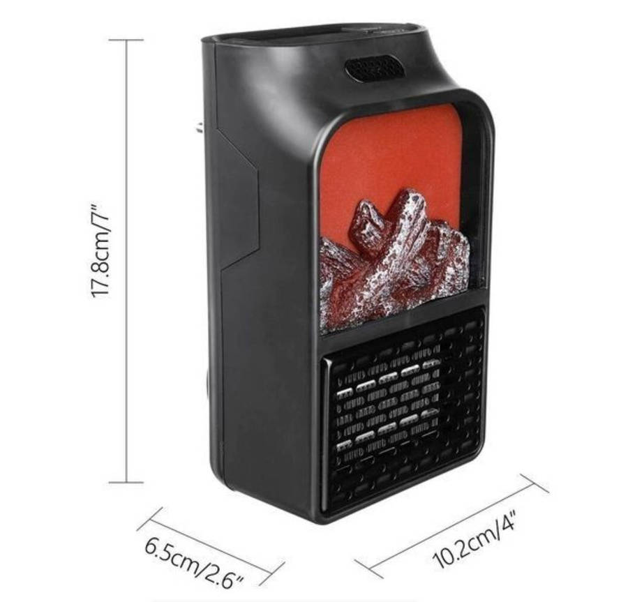 Mini Electric Flame Heater With Remote Control