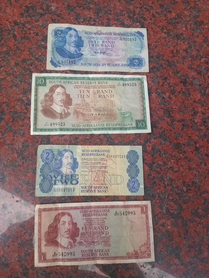 Old south African bank notes
