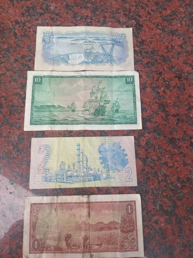 Old south African bank notes