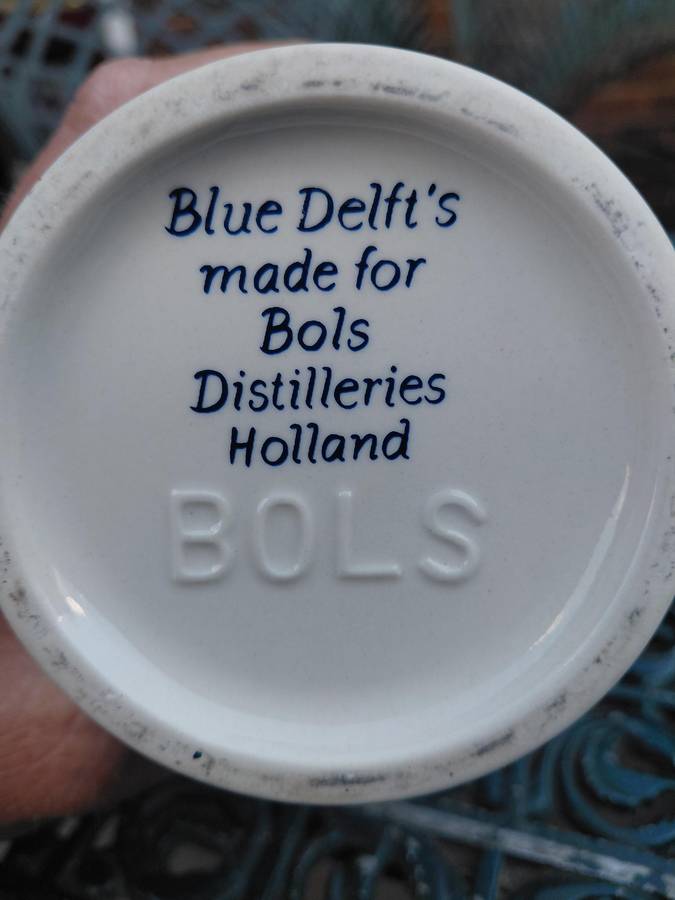 Blue delft bols porcelain bottle
