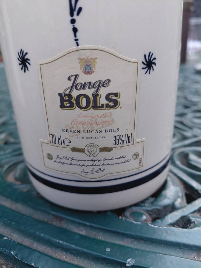 Blue delft bols porcelain bottle