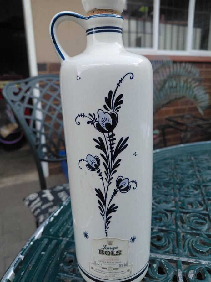 Blue delft bols porcelain bottle
