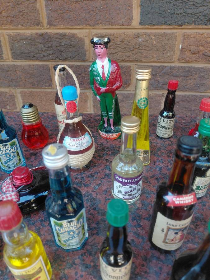 Assorted mini liquor bottles