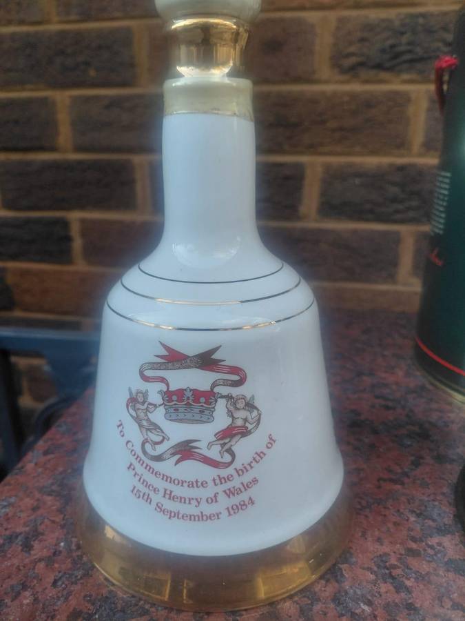 Assorted vintage whiskey decanter