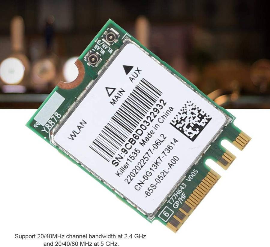 5G 867Mbps Bluetooth 4.1 Network Card  Killer AC 1535 (M.2 NGFF Adapter)