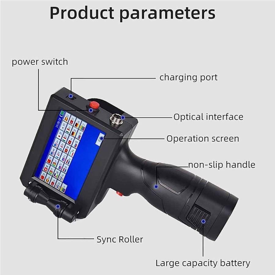 VEVOR-GoPrinter 12.7mm Handheld Printer - Complete Unit Includes Black EPIC Dry Ink Cartridge....