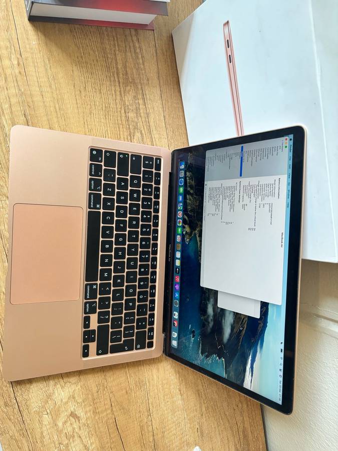 2020 Apple Macbook Air M1 Chip 8GB RAM unified Memory 256GB SSD Storage Rose gold