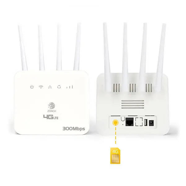  ZONCH B625 4G LTE WiFi Router with 4 Antennas  300Mbps