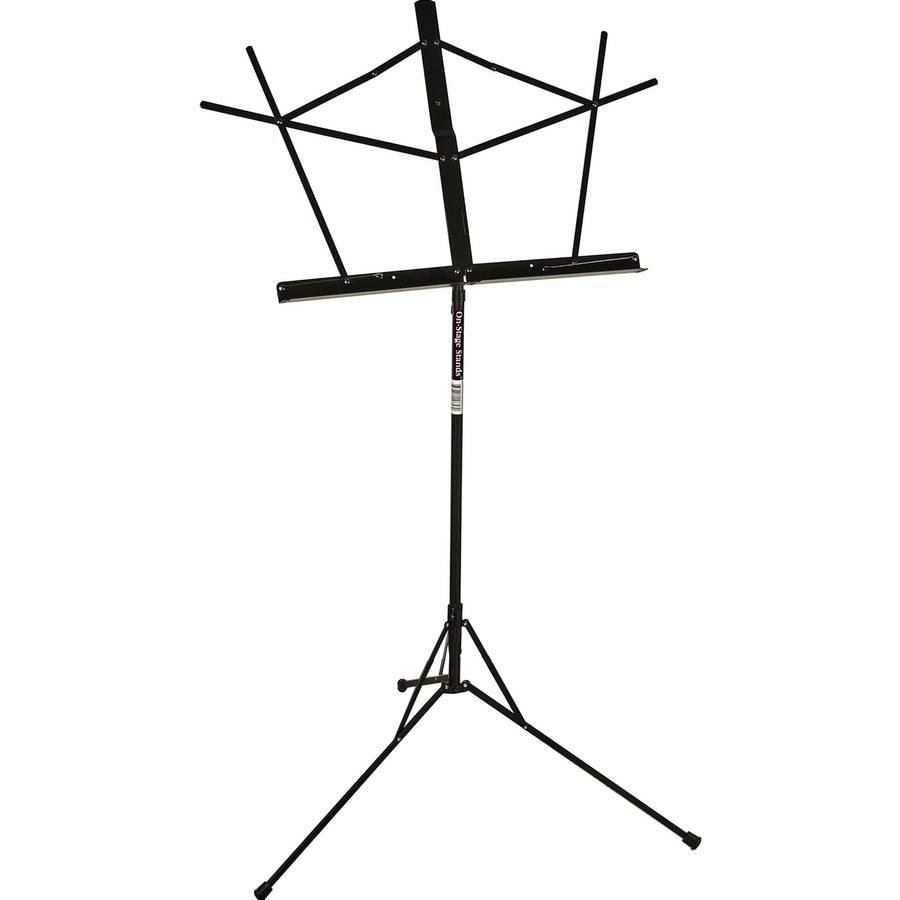 On Stage SM7222BB Tubular Tripod Base Sheet Music Stand - Black