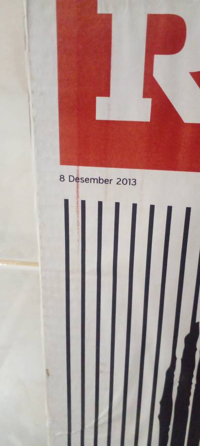 2013 MANDELA RAPPORT POSTER , ANNOUNCING HIS DEATH. SEE DESC