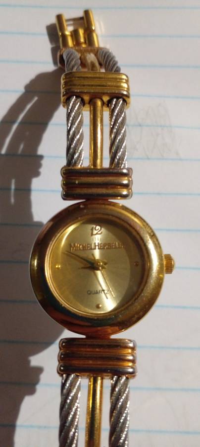 READY TO WEAR, AUTHENTIC MICHELLE HERBELIN LADIES BRACELET WATCH. GREAT OVERALL CONDITION. DESC.