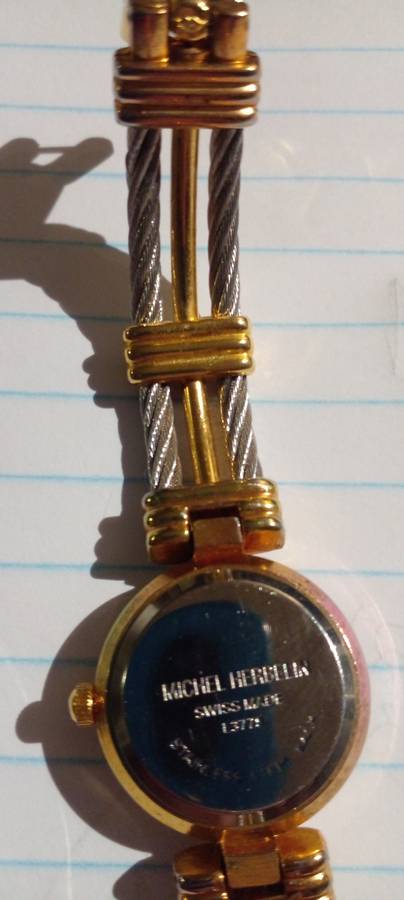 READY TO WEAR, AUTHENTIC MICHELLE HERBELIN LADIES BRACELET WATCH. GREAT OVERALL CONDITION. DESC.