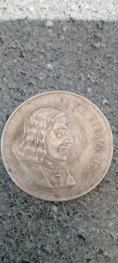 1966  RSA SILVER R1 COIN. 80 % SILVER.