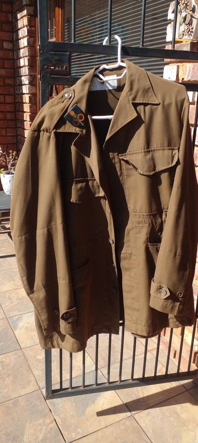 1SADF 1SAI BALKIE/BADGE BERET, ORDINANCE METAL FLASH + A XL BOSBAADJIE. SEE DESC.
