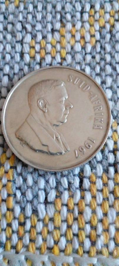 1967  RSA (12 GRAMS SILVER) RAND. AFR.