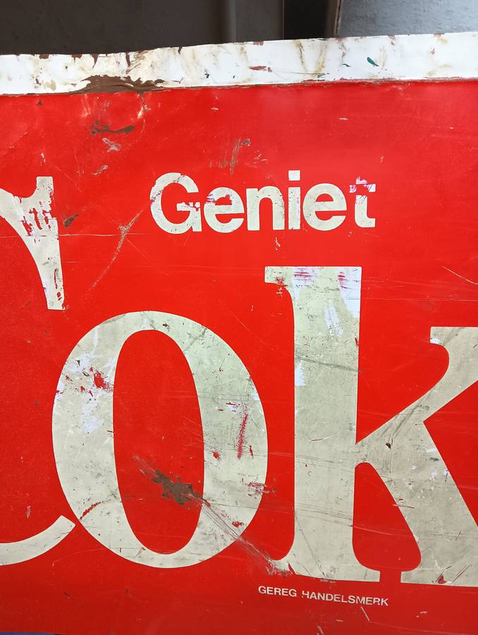 Metal Coke sign