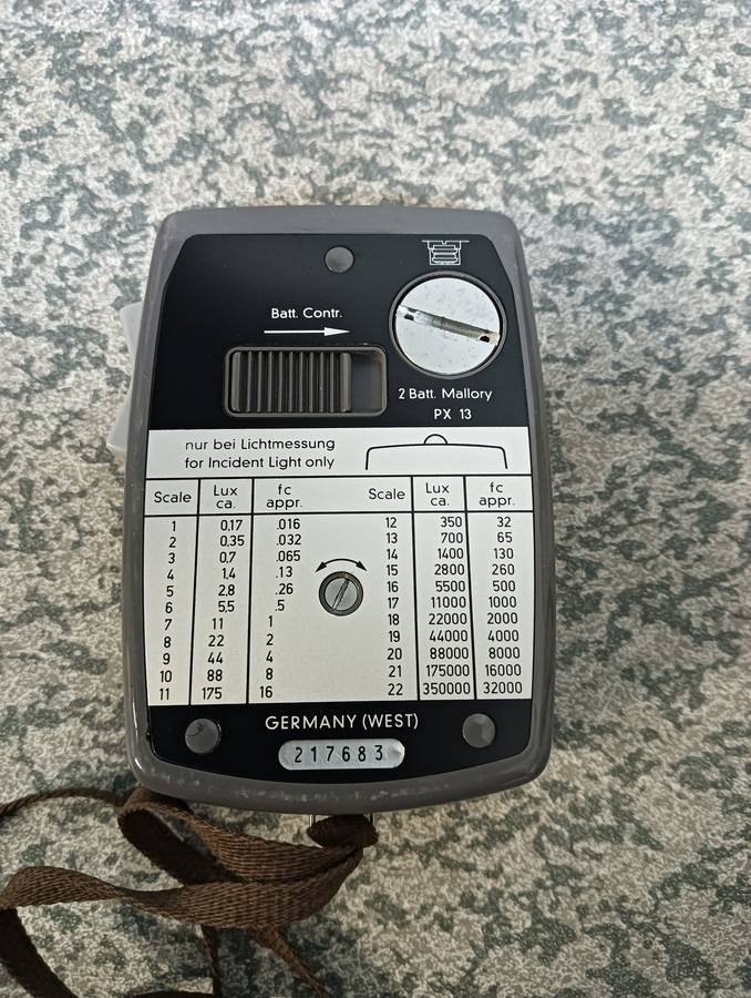 Lunasix 3 lightmeter