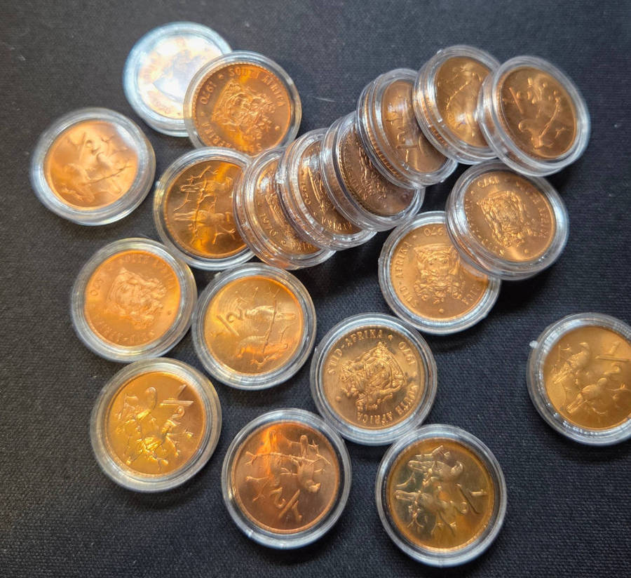 Proof ½ cents x 19