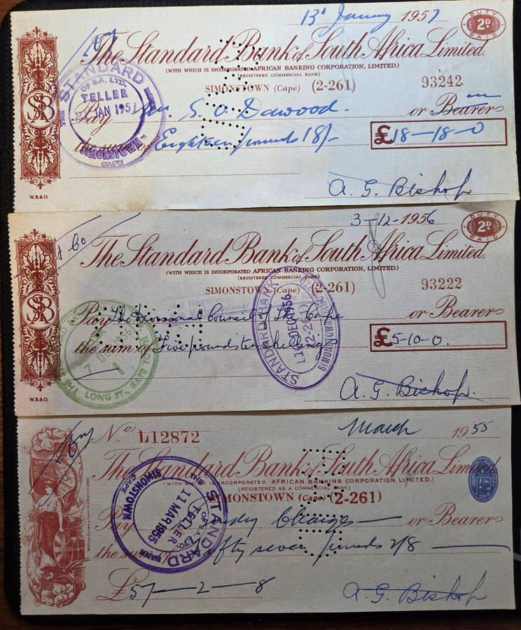 Standardba Bank cheque