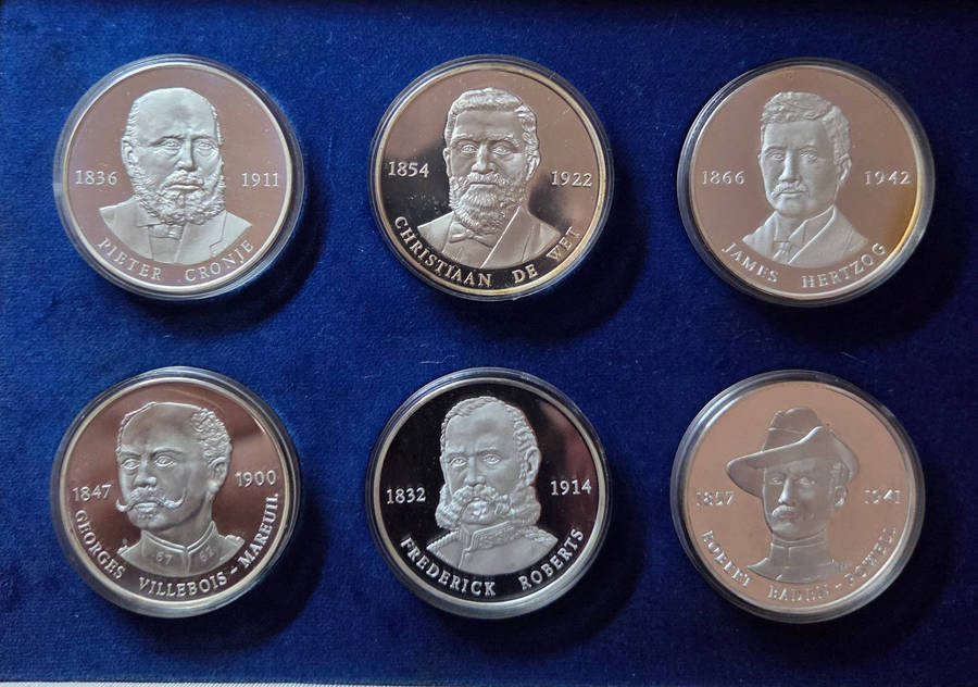 Silver Proof Set - Generals of the Anglo-Boer War
