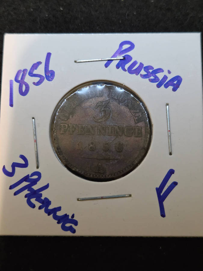 Prussia 3 Pfenning 1856