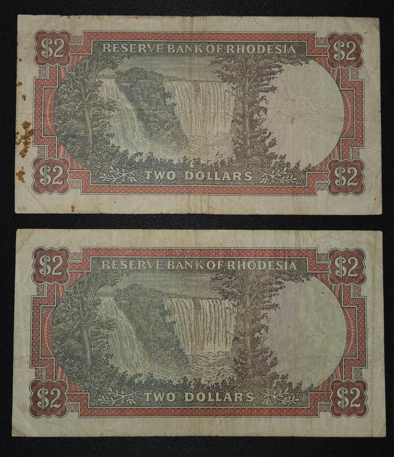 Rhodesia $2 Banknotes