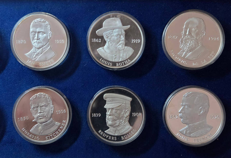 Silver Proof Set - Generals of the Anglo-Boer War