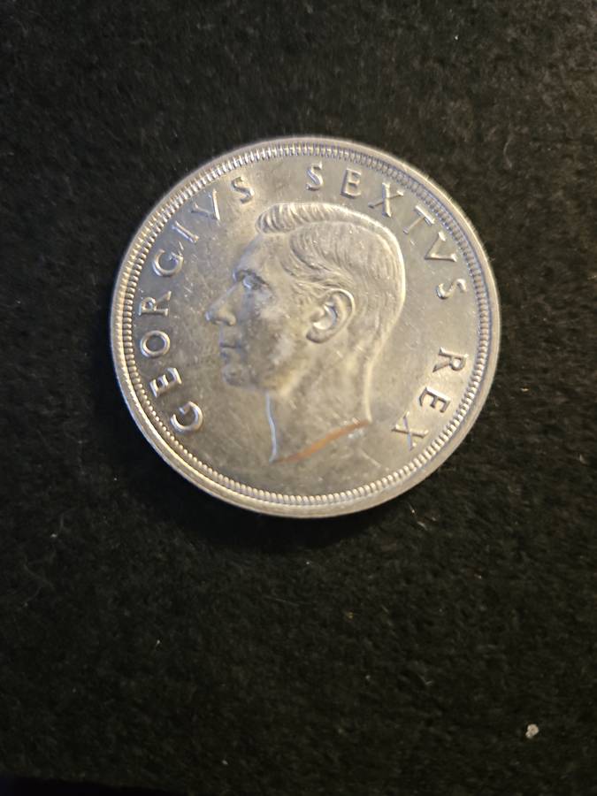 1948 - Union 5 Shilling - 80% silver,very nice coin.