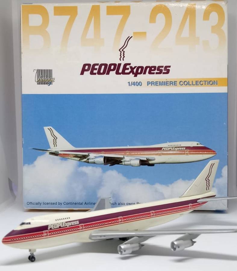 Dragon Wings,  Vintage People Express Boeing 747-243 N605PE DN55135 1, 400  Scale