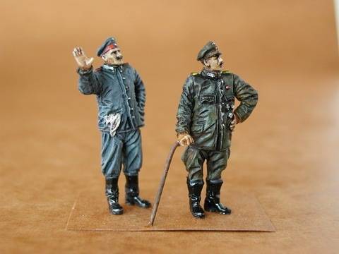 CMK Model, German Pilot And Mechanic WWI 1:48 F-48026 2 Figures Model Kit Resin