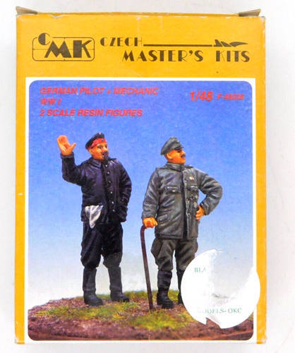 CMK Model, German Pilot And Mechanic WWI 1:48 F-48026 2 Figures Model Kit Resin