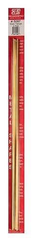 K&S Precision Metal, #5097, Brass Triangular Tubes, 1/4" OD x 0.014" Wall x 12" Long, 2 Tubes